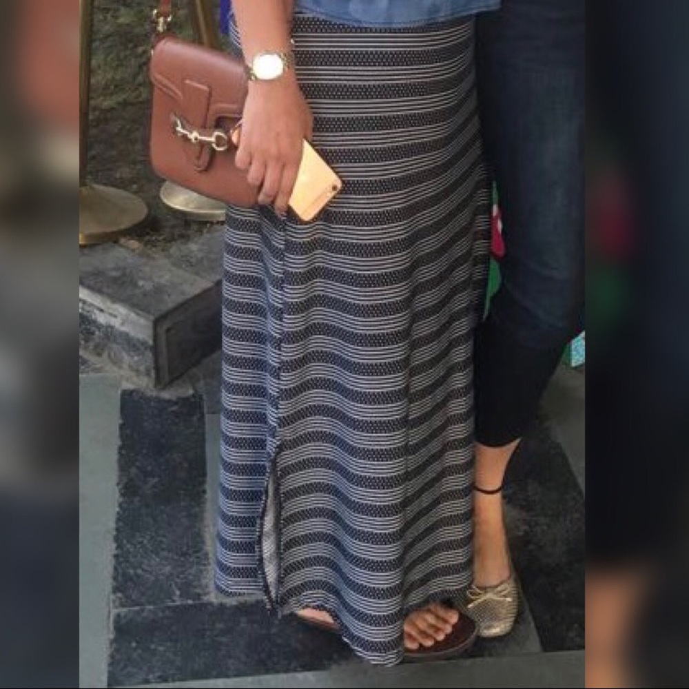 Long A-line skirt